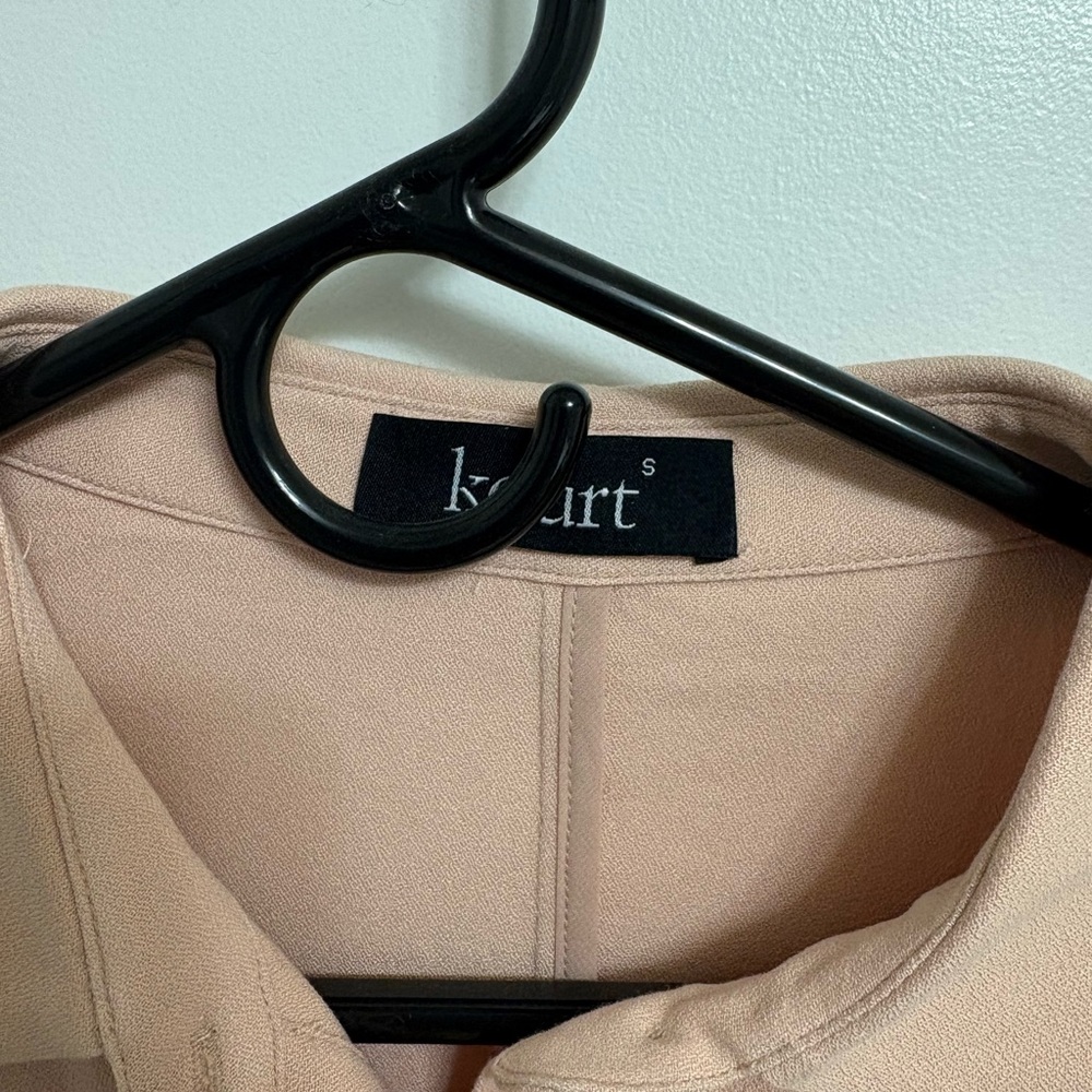 Chic Blush Button-Down Mini Dress - image 3